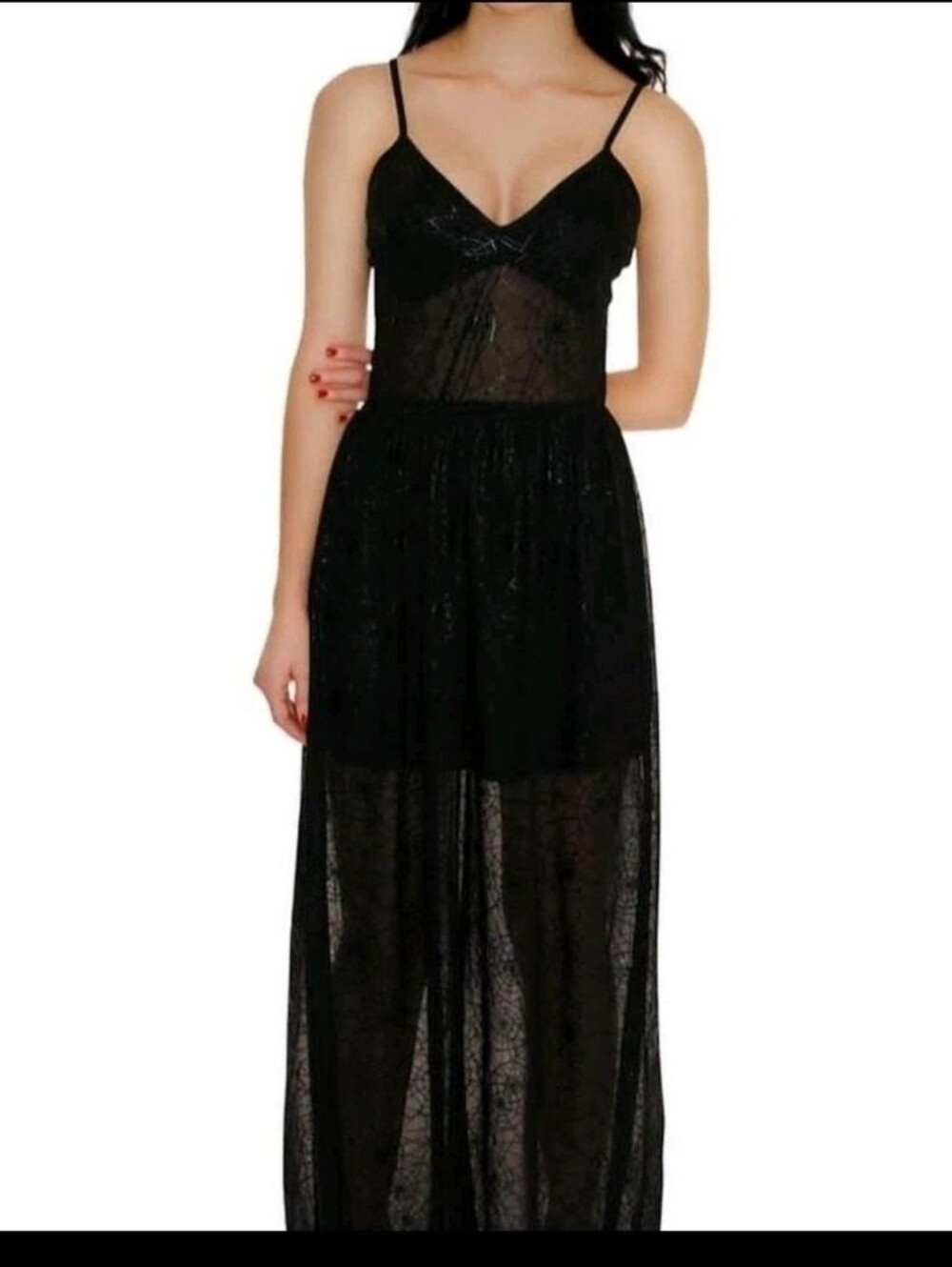 Folter Spiderweb Mesh Gown Size M